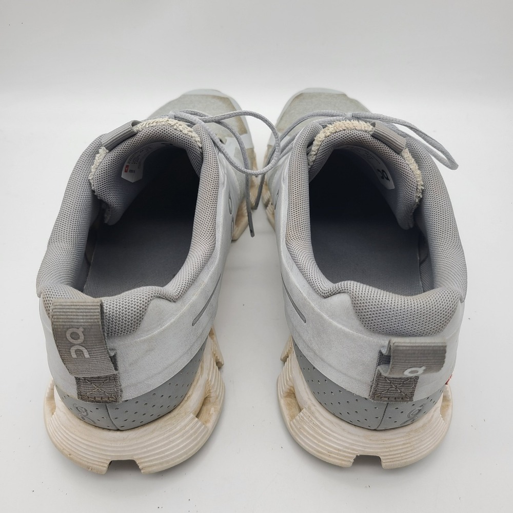 On Cloud 5 Shoes Mens 10 Gray White Athletic Running Walking Sneakers Trainers - Picture 4 of 6